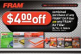 Fram High Mileage Oil Filter $2